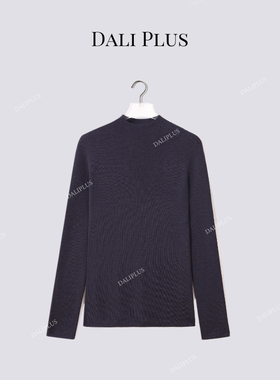 “100全羊毛”无缝一体简约低调百搭针织衫-D5BL1166