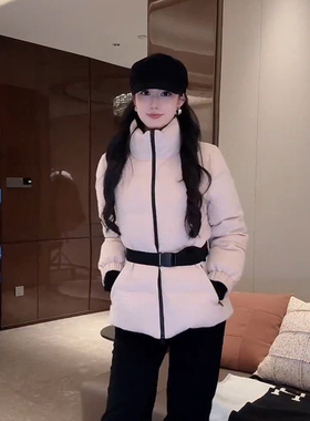 “滑雪系列”95白鹅绒收腰百搭羽绒服-D5ST1521