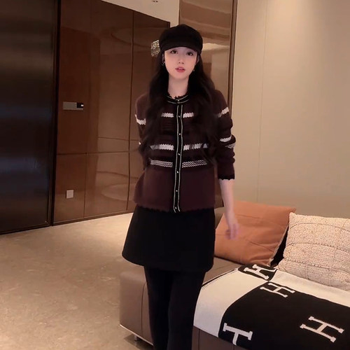 绵羊毛浣熊绒混纺长袖针织