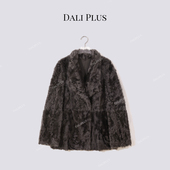 DALI D5MM2749 奢贵外套 PLUS乌木色小湖羊皮草 皮毛一体