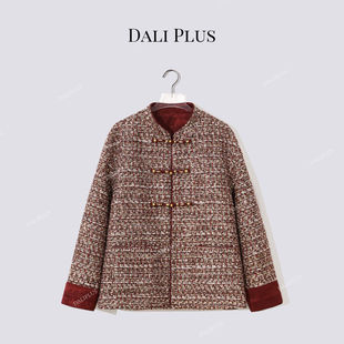 大李plus“年服系列” 国风金丝红95白鹅绒羽绒服外套-D601005