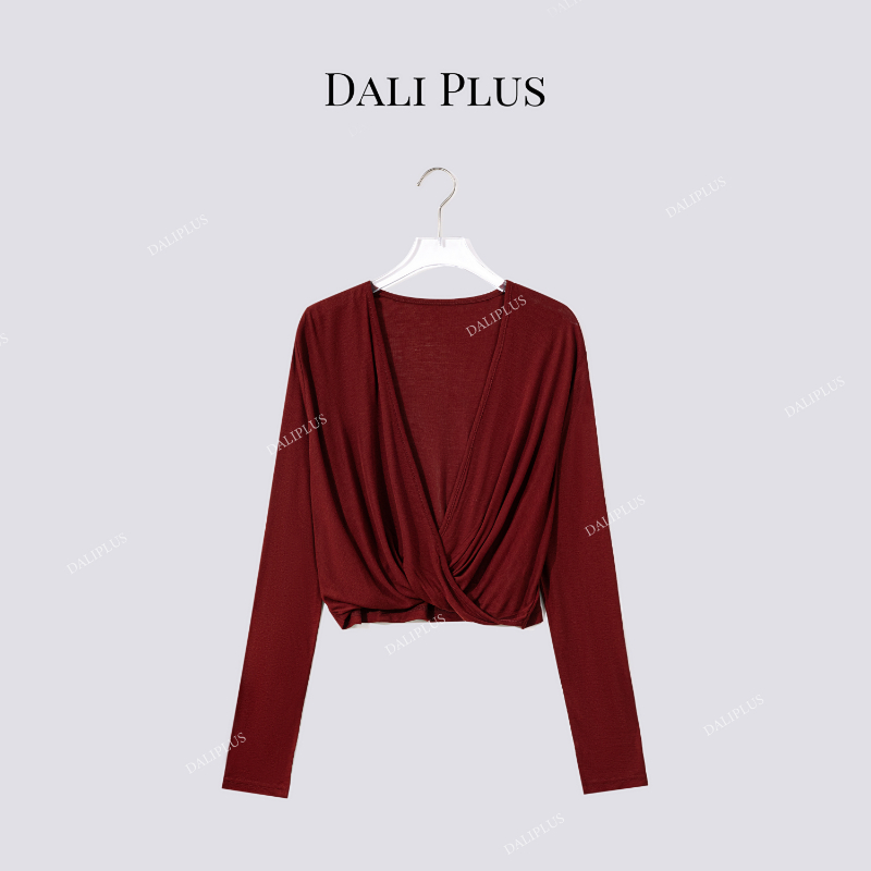 “扭结面膜防晒罩衫”39莱赛尔9蚕丝轻薄针织-D5CH4218