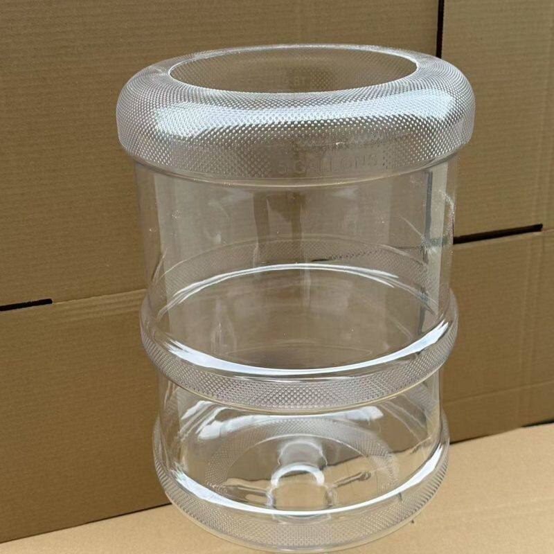 矿泉水桶养鱼水桶饮水机白色水桶鱼缸自制创意改造纯净水桶透明桶