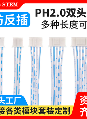 白色PH2.0双头端子 15 20 25 30cm 2P/3P/4P/5P/6P- 连接线
