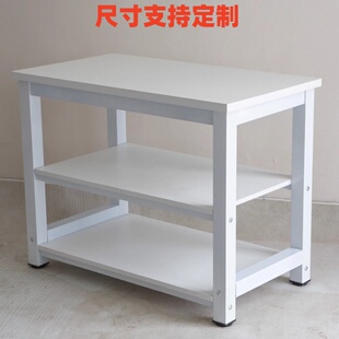 厨房双层三层置物架家用落地微波炉餐厅收纳超市储物架可定制尺寸