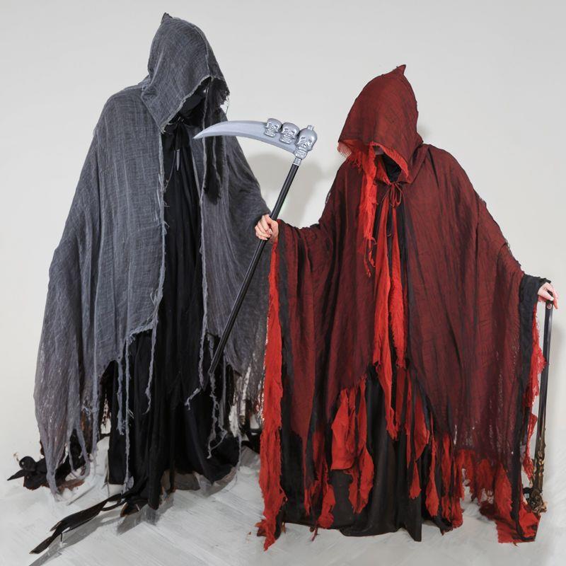 万圣节披风死神斗篷COS破布披风魔法Halloween派对装扮万圣节服装