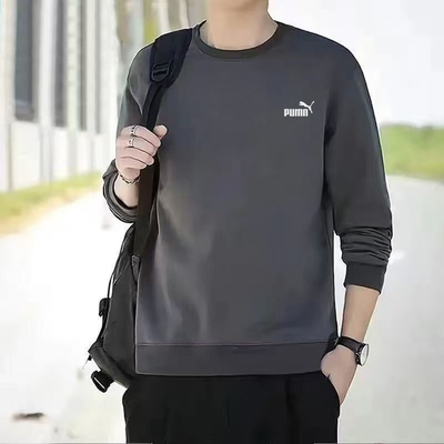 奥莱专区卫衣秋冬季圆领套头休闲百搭上衣男士长袖潮流宽松打底杉