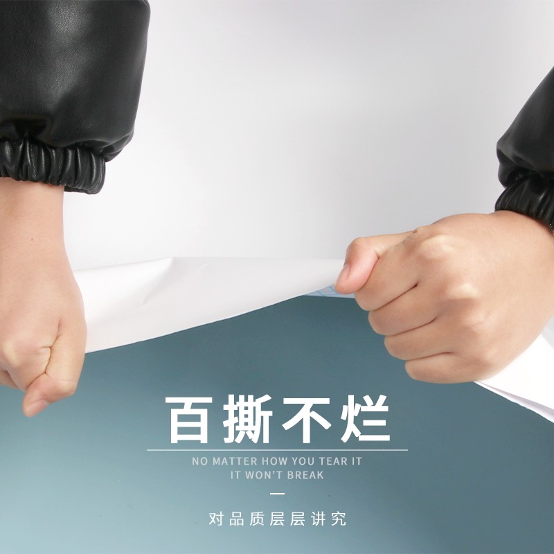衣橱柜门奶油改色贴膜木纹桌面翻新改造整张贴纸柜子家具自粘贴皮