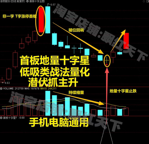 首板地量十字星模型套装指标低吸类战法量化潜伏抓主升选股器指标