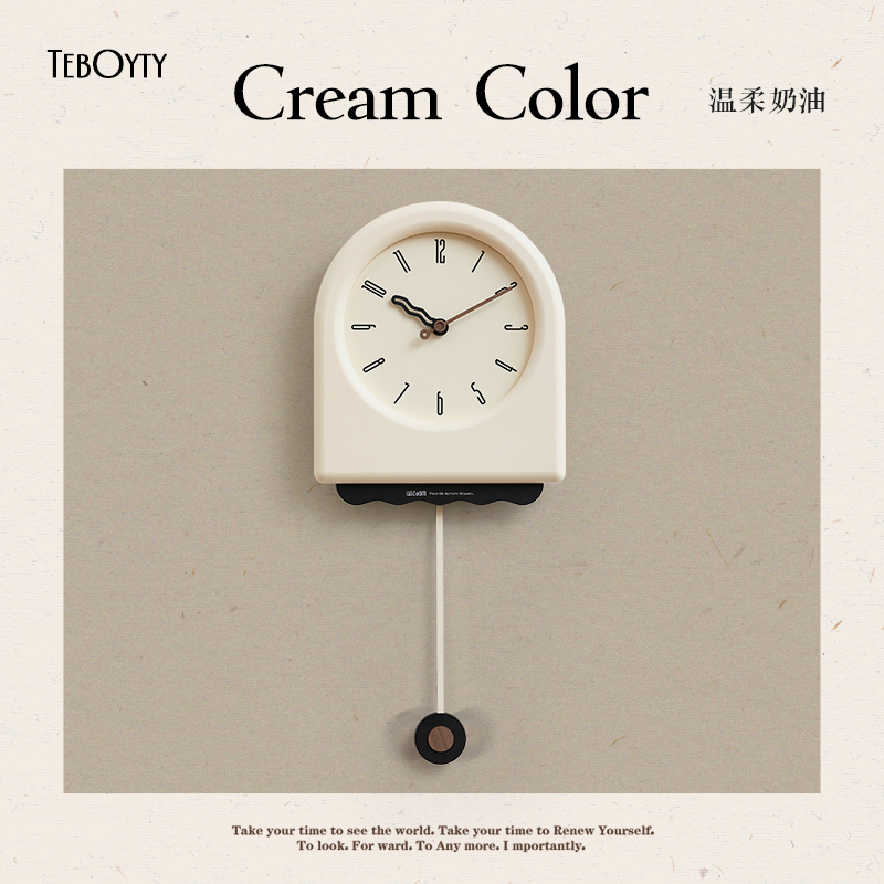 高颜值拯救白墙时尚挂钟