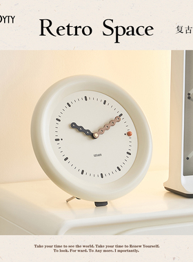 TEBO家居简约创意时钟客厅玄关桌面摆件电视柜轻奢大气装饰品