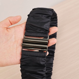 2026冬季新款羽绒服弹力腰带女松紧羽绒面料褶皱束腰专用腰封配件