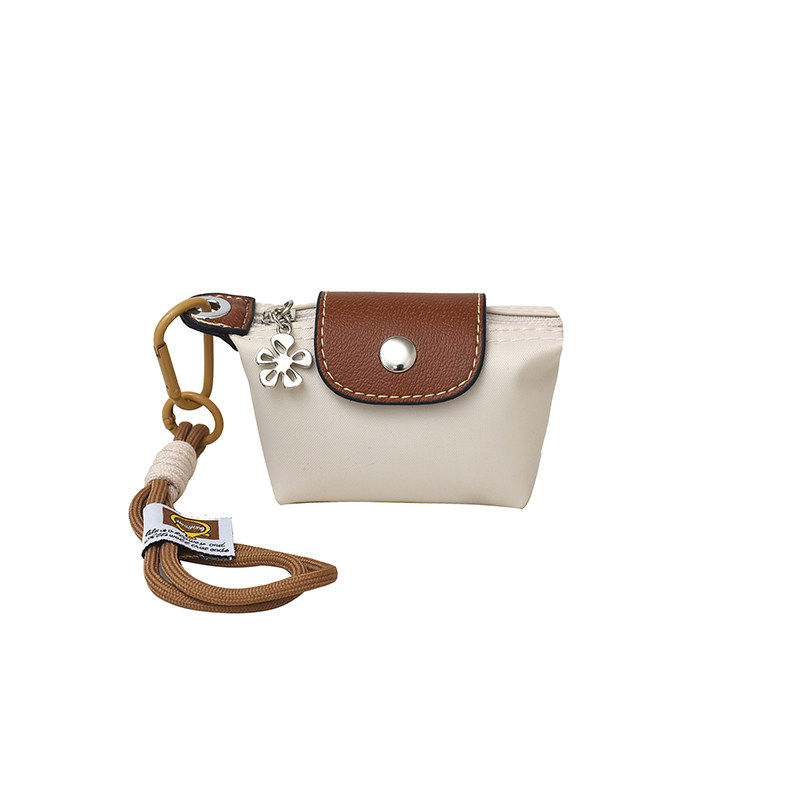 新款韩版小众设计轻便迷你ins风尼龙饺子包小钱包口红耳机收纳包