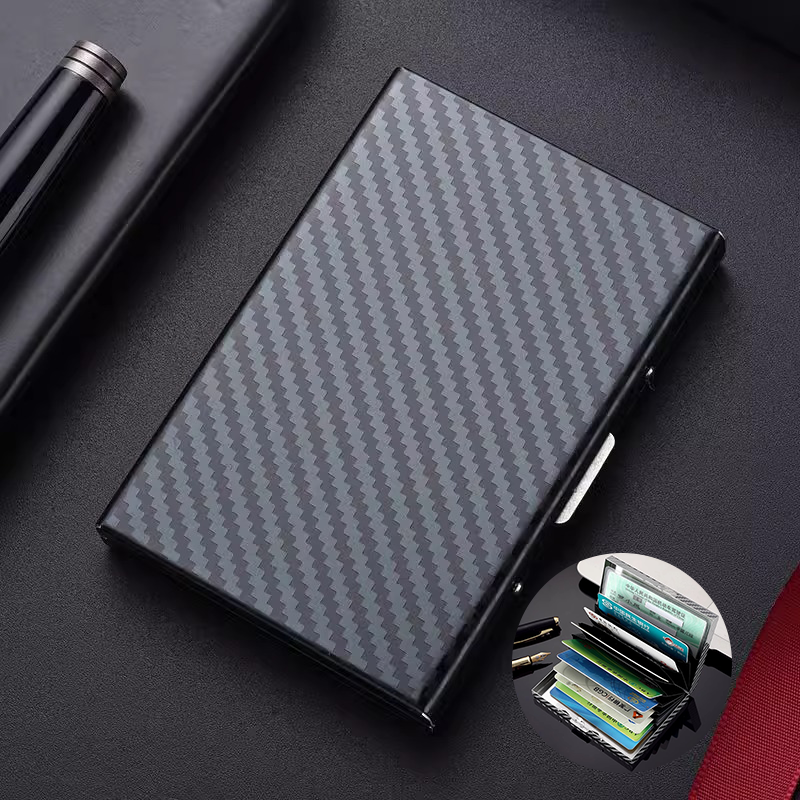 2025新款防磁防盗刷银行卡夹高档金属卡套卡包男商务简约便携卡盒