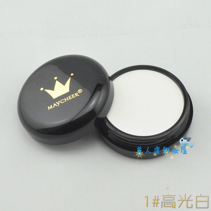 纯白色遮瑕膏黑色粉底膏耶诞万圣节化妆用品艺伎妆cos小丑骷髅妆