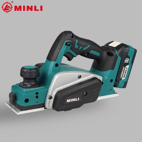 闽立电动工具锂电刨木工刨家用台式电刨子压刨机小型刨木机电动