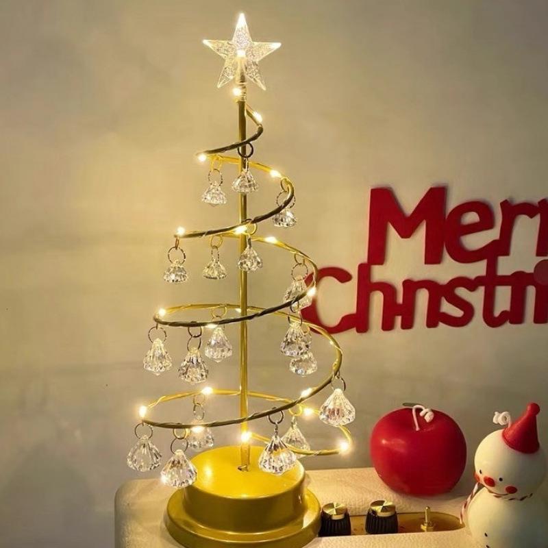 Ins小夜灯创意摆件灯氛围感台灯卧室浪漫圣诞装饰闺蜜床头柜桌子