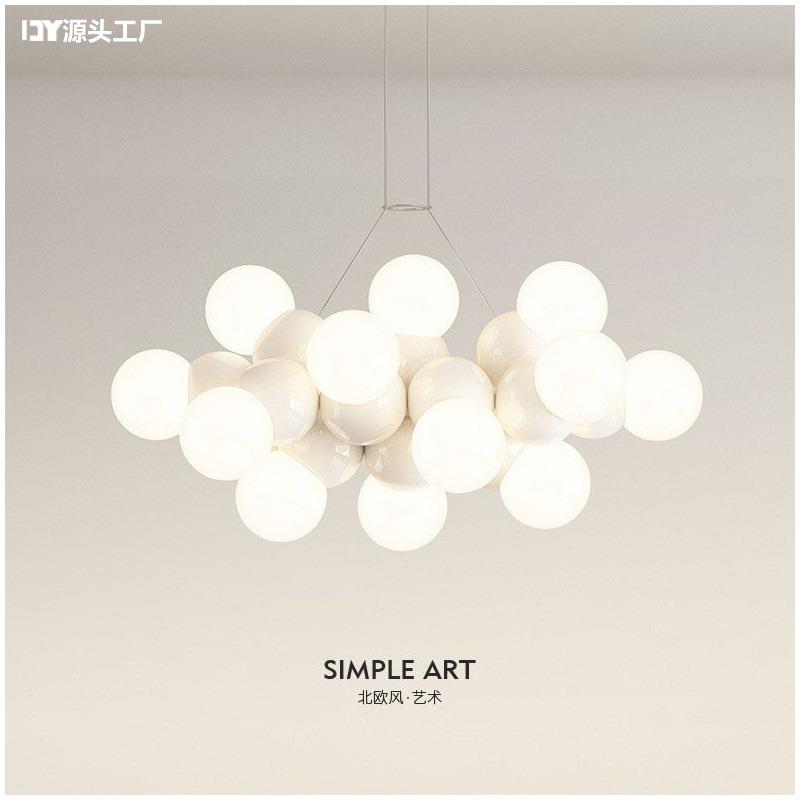 客厅吊灯2025年新款简约现代大气大厅主灯北欧创意ins奶油风灯具
