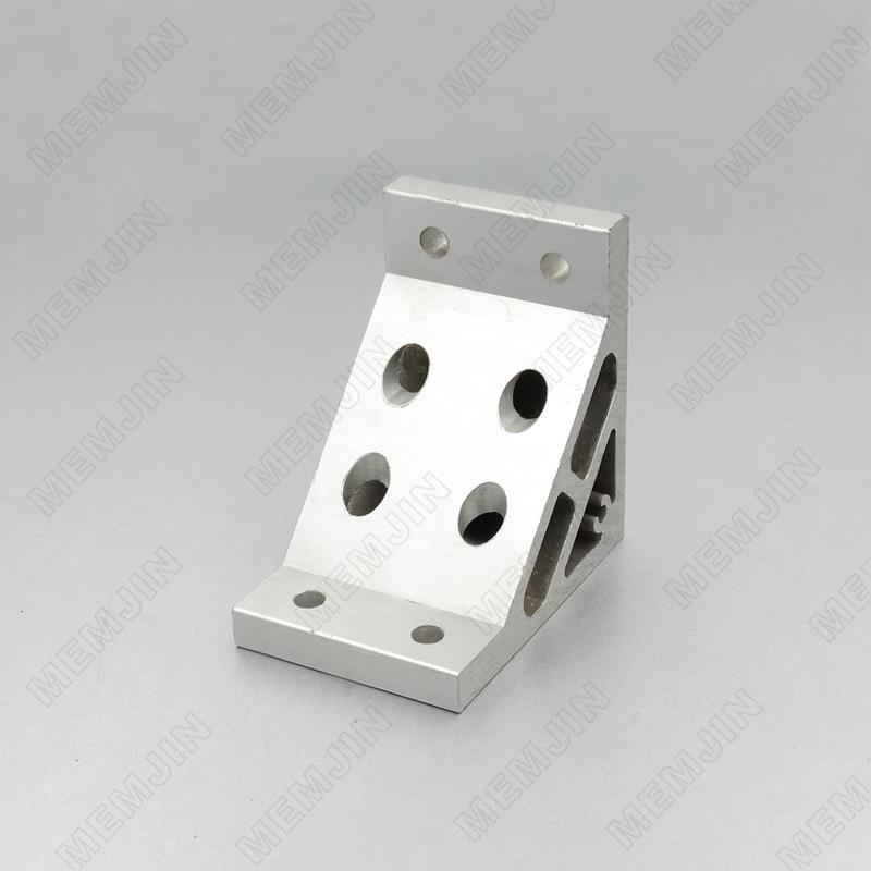 厂家工业铝材配件直角支架80型直角支架6063铝型材