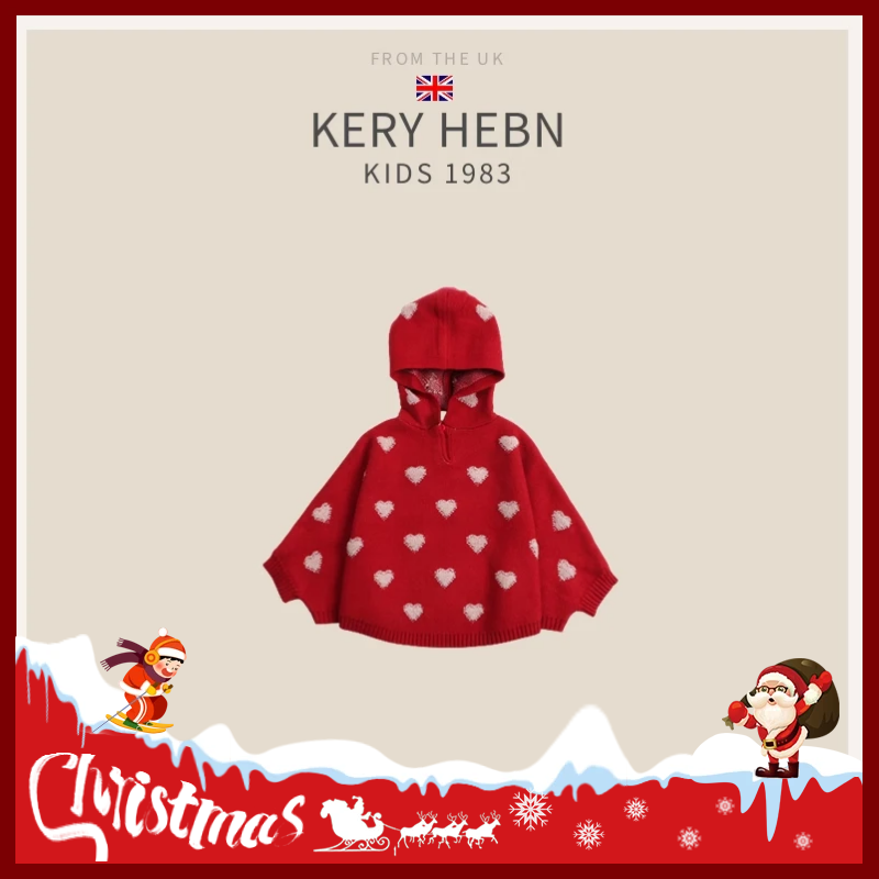 毛衣keryhebn2022斗篷连帽秋冬