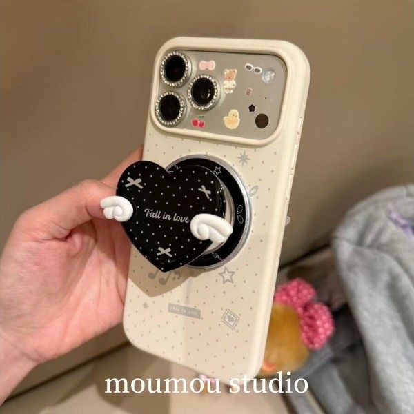 液体硅胶音符小翅膀波点爱心磁吸支架适用iphone17promax新款苹果16promax手机壳15pm可爱14简约高级17保护套,3C数码配件,手机保护套/壳,淘宝优惠券,粉丝福利购,淘宝优惠卷