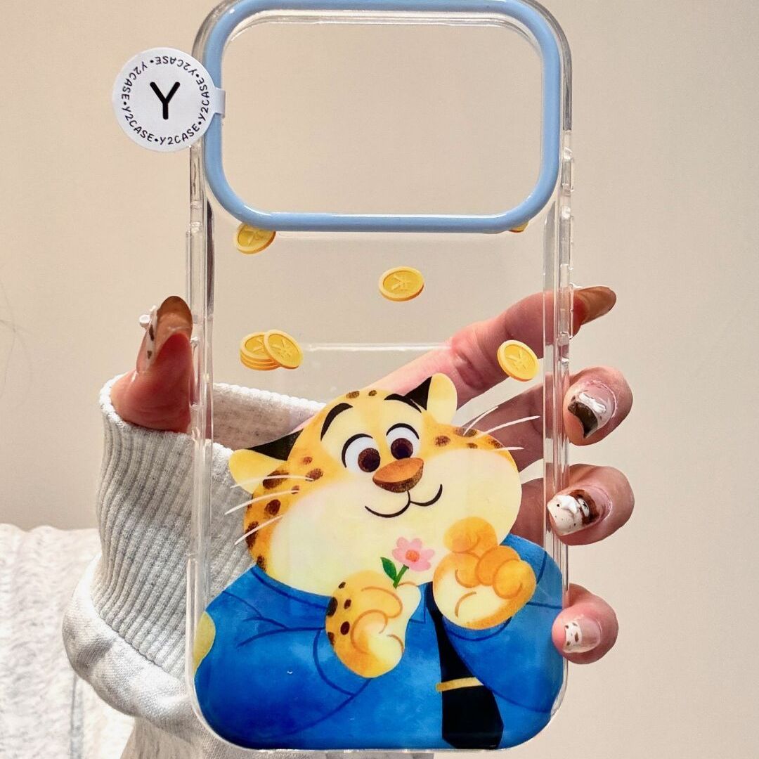 卡通可爱动物城豹子警官iPhone17promax新款15pro不会撞款14promax苹果16手机壳13超火16Promax全包17保护套