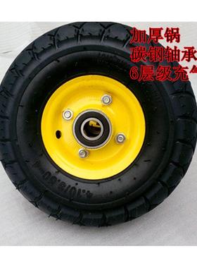 包邮10寸充气轮虎车VCV轮橡轮胶加厚轮胎汽轮手推车老0轮子3.5-4