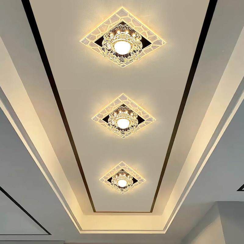 过道走廊现关灯代简约吸顶灯阳花台玄led水晶嵌入式天板投ETC射灯,家装灯饰光源,厨卫/阳台/玄关/过道吸顶灯,淘宝优惠券,粉丝福利购,淘宝优惠卷