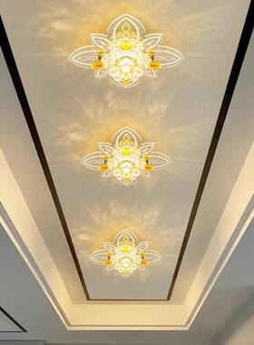 玄代简约过OWA道灯走廊灯嵌入式LED入关门户厅楼道阳台灯明现装暗