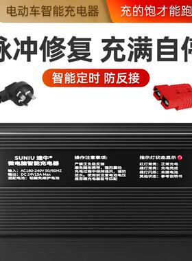 1电2v415A电动叉电瓶充电器EV-20150洗地机2v10A堆车高车铅酸电池