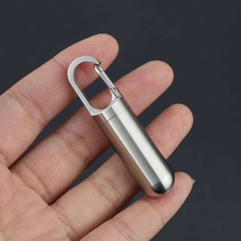 户外便携不锈钢小药瓶应急药丸罐密封罐迷你随身携带收纳瓶,户外/登山/野营/旅行用品,其他配件,淘宝优惠券,粉丝福利购,淘宝优惠卷