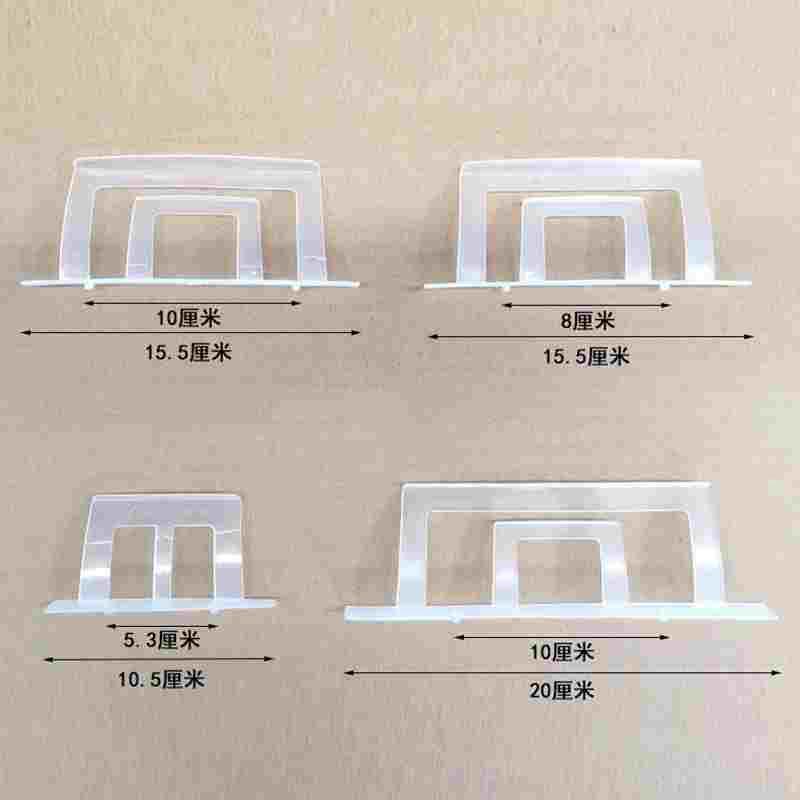 标签条卡片夹塑料周转箱收纳盒固定尺寸标价格签透明周转框塑料夹