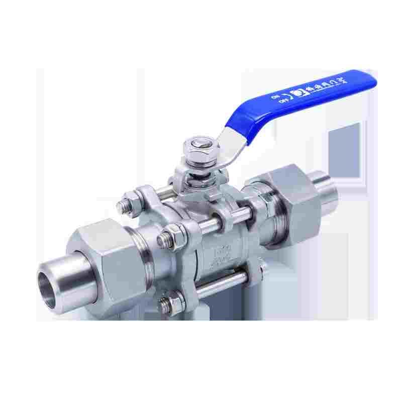 不锈钢三片式带活接焊接活接球阀DN152寸304阀门 Q21F活套阀门4分