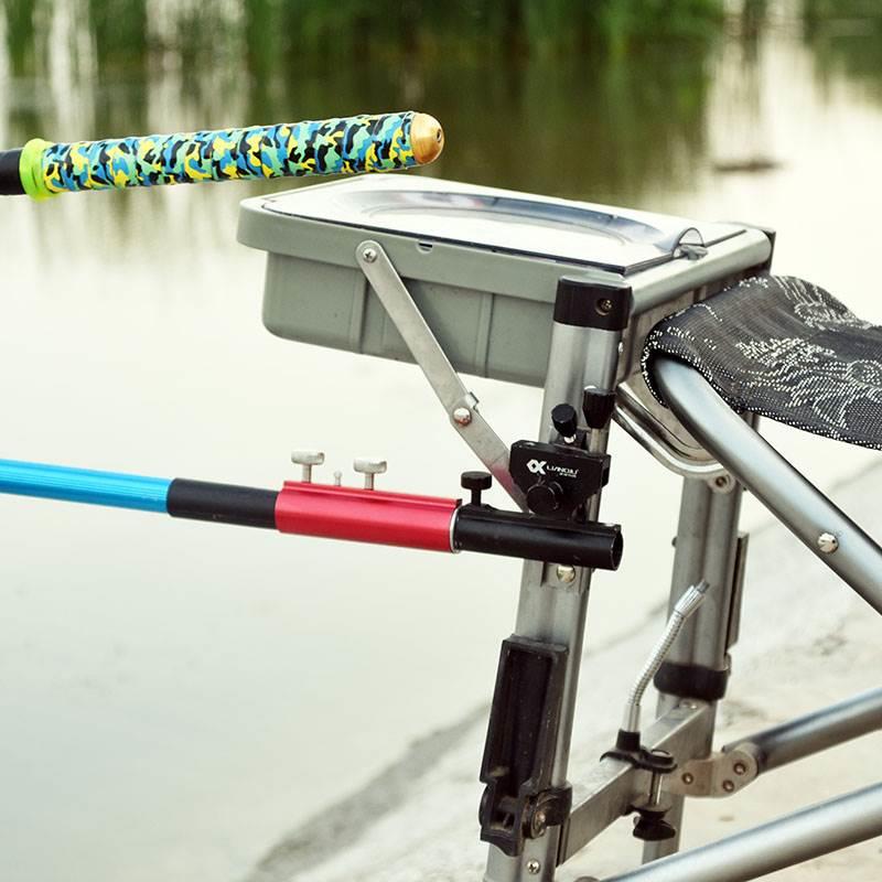 新款钓椅钓箱鱼护架改炮台架双杆支架可定制炮台金属转接头子配件