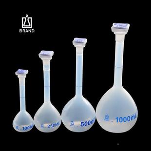 BRAND普兰德PP塑料容量瓶25/50/100/250/500/1000ml校准德国进口