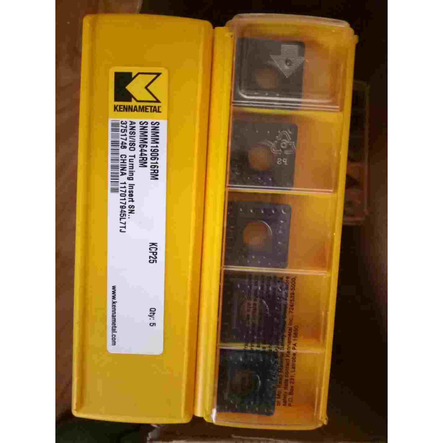 SNMG190616RM  KCP25 美国肯纳 数控刀片 正品  原装 进口