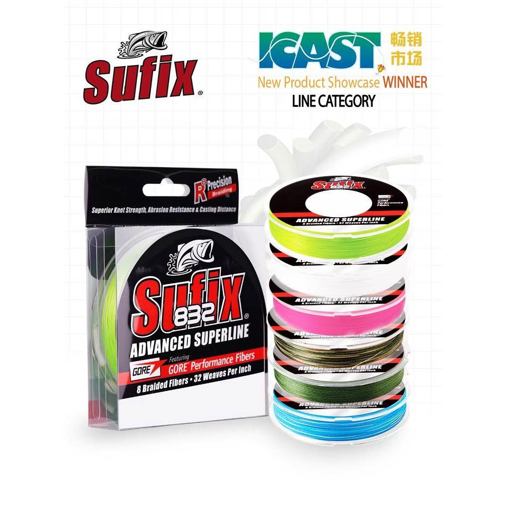 SUFIX梭飞士832大力马线PE线91编织线进口雷强路亚线131鱼线顺滑