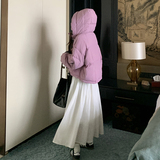 【现货】短款羽绒服女2024冬季韩系连帽面包服095-9160-P215-K328，女装羽绒服，浙宝095(原288A)