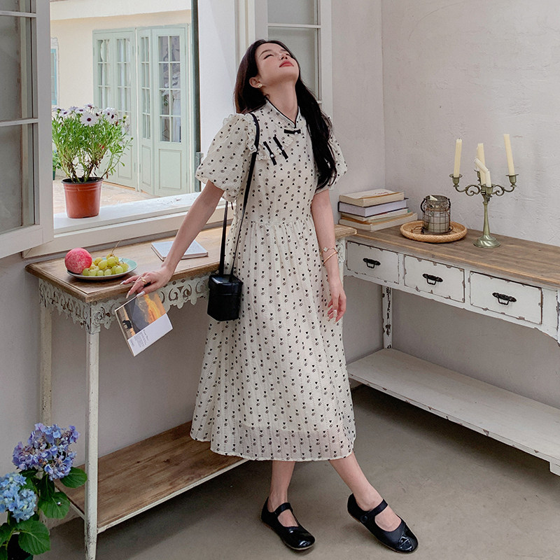 现货】2025夏季新中式爱心刺绣连衣裙095-502-P115-K168,女装连衣裙,浙宝095(原288A)