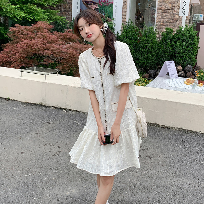 【原创现货】2025夏装新款肌理感小香风连衣裙095-509-P115-K168,女装连衣裙,浙宝095(原288A)
