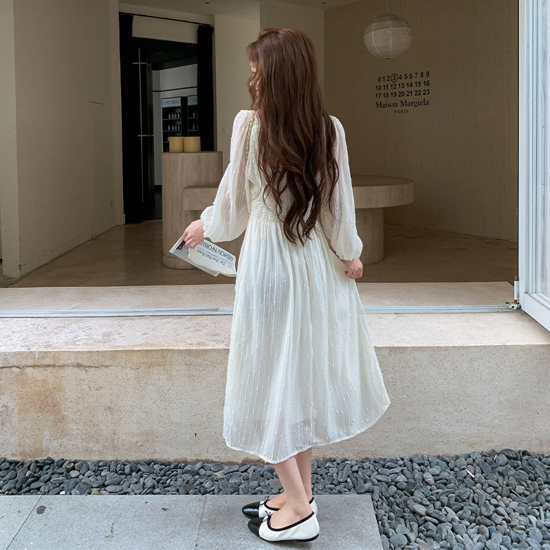 现货2025秋装新款温柔风肌理感连衣裙095-8261-P140-K208,女装连衣裙,浙宝095(原288A)