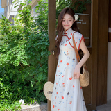 【现货】2025夏装新款新中式风印花连衣裙095-8219-P135-198，女装连衣裙，浙宝095(原288A)
