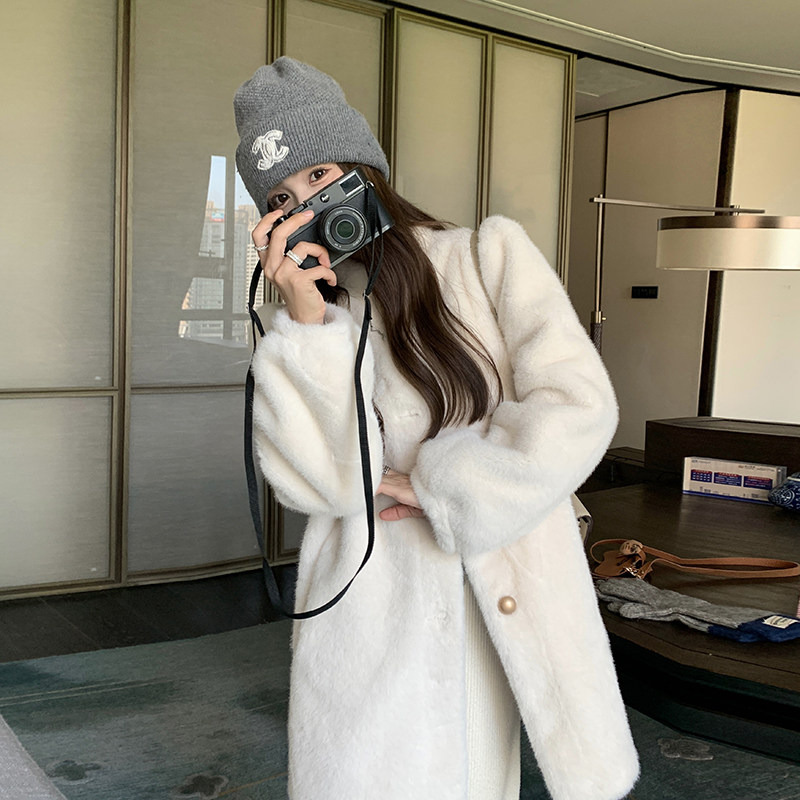 现货2024秋冬新款皮毛一体仿皮草毛绒外套095-9116-P175-K268,女装皮草,浙宝095(原288A)