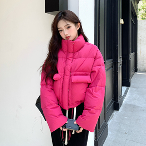 【超厚实 现货】2024冬季短款白鸭绒羽绒服095-9163-P195-K298图片