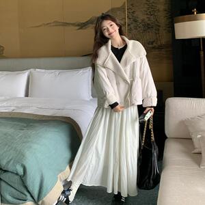 【现货】2024新款90白鸭绒羊羔毛灯芯绒羽绒服095-9172-P245-K368图片