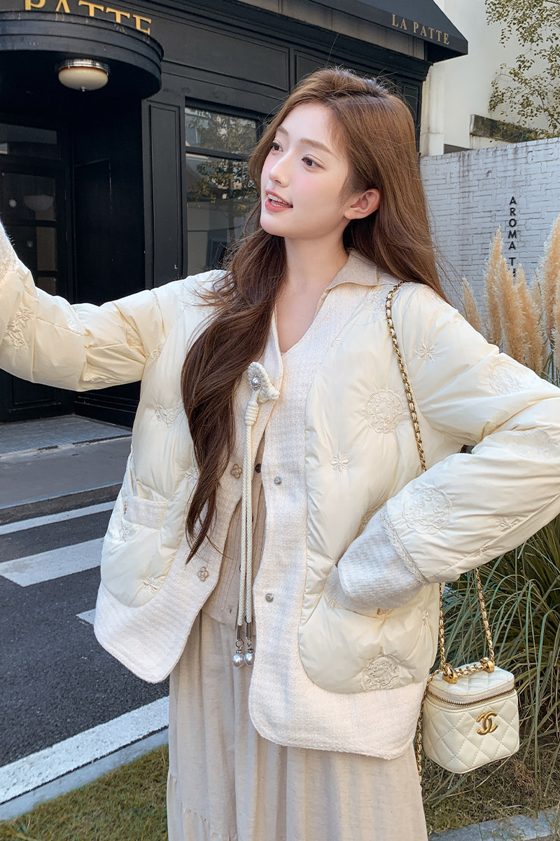 【现货】2025冬装90白鸭绒新中式羽绒服095-8361-P255-K388,女装羽绒服,浙宝095(原288A)