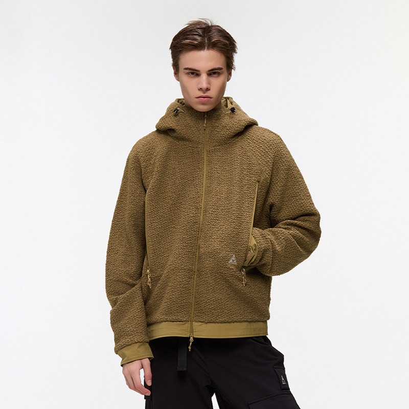 又见高山MetaMount CITY 双层织物廓形厚款连帽羊毛混纺夹克,男装,夹克,淘宝优惠券,粉丝福利购,淘宝优惠卷