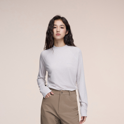 又见高山MetaMount CITY 天丝羊毛混纺修身小高领长袖T恤25年秋