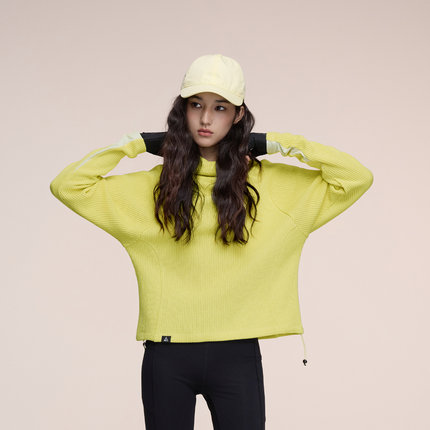 又见高山MetaMount CITY「慵懒山系」仿针织连帽长袖卫衣25年秋