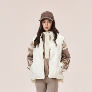 新品 葫芦纹小立领羽绒马甲鹅绒25年秋季 又见高山MetaMount